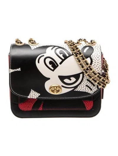 Pre-owned Coach Leather Minaudière In Black