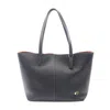 Coach Leather North Tote Bag Black In Black