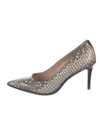 Pre-owned Coach Leather Patterned Pumps In Multi