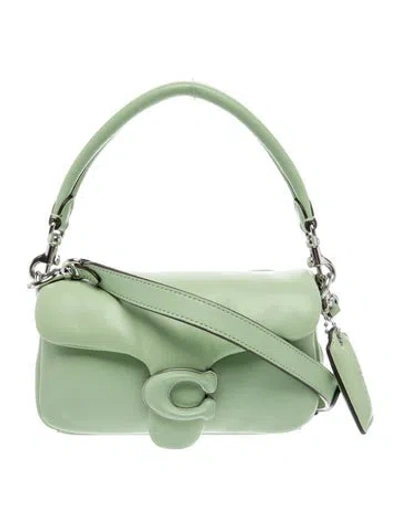 Pre-owned Coach Leather Pillow Tabby 18 In Green