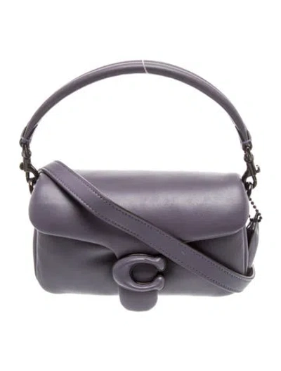 Pre-owned Coach Leather Pillow Tabby 18 In Purple