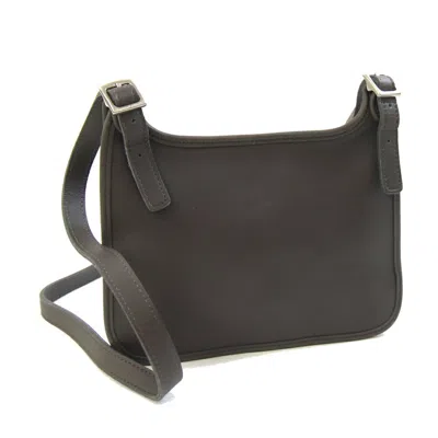 Pre-owned Coach Leather Pochette Shoulder Bag () In Brown