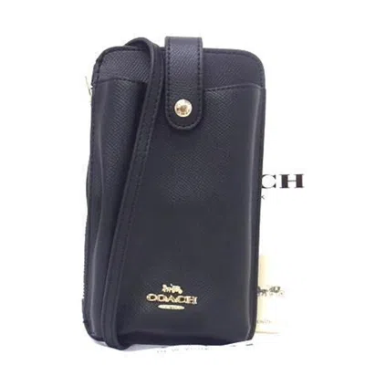 Pre-owned Coach Leather Pouch () In Black