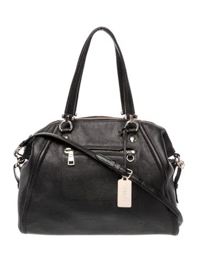 Pre-owned Coach Leather Prairie In Black