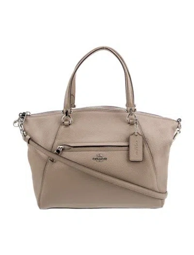 Pre-owned Coach Leather Prairie Handle Bag In Brown
