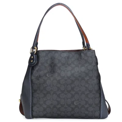 Pre-owned Coach Leather Pvc Tote Bag () In Multi