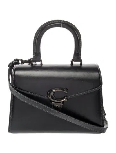 Pre-owned Coach Leather Sammy In Black