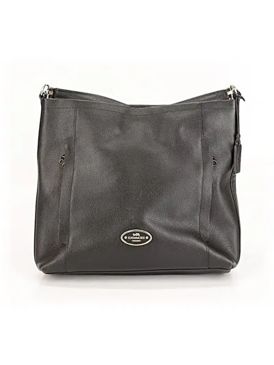 Pre-owned Coach Leather Satchel In Black