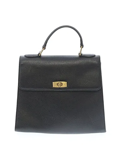 Pre-owned Coach Leather Satchel In Black