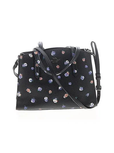Pre-owned Coach Leather Satchel In Black
