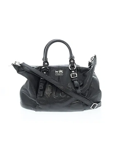 Pre-owned Coach Leather Satchel In Black