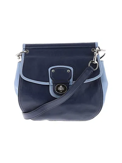 Pre-owned Coach Leather Satchel In Blue