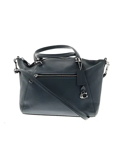 Pre-owned Coach Leather Satchel In Blue