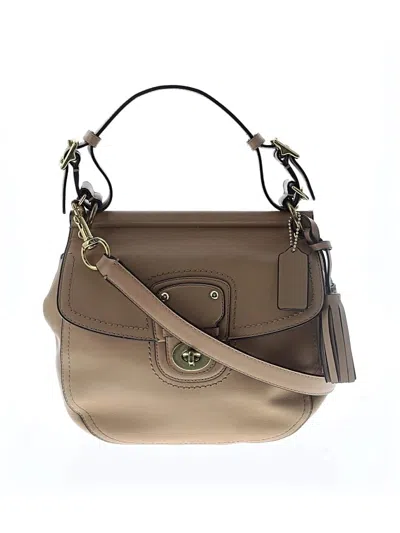 Pre-owned Coach Leather Satchel In Brown