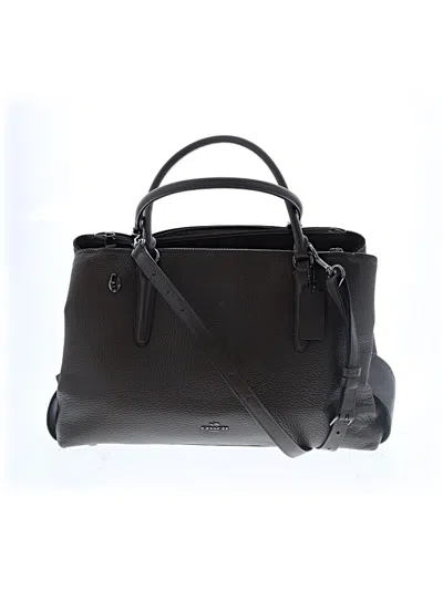 Pre-owned Coach Leather Satchel In Brown