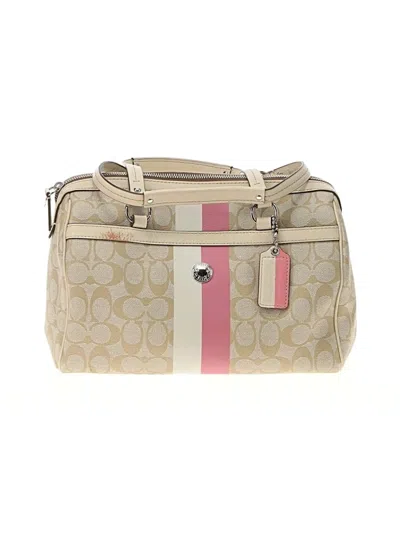 Pre-owned Coach Leather Satchel In Brown