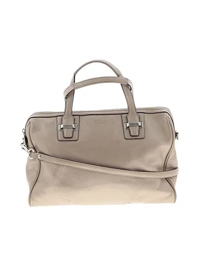 Pre-owned Coach Leather Satchel In Brown