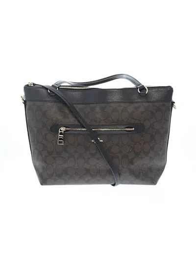 Pre-owned Coach Leather Satchel In Brown