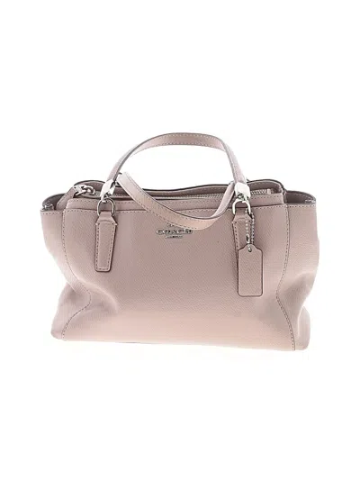 Pre-owned Coach Leather Satchel In Pink