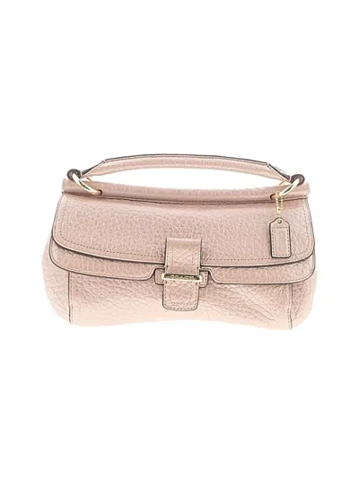 Pre-owned Coach Leather Satchel In Pink