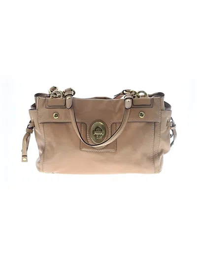 Pre-owned Coach Leather Satchel In Tan
