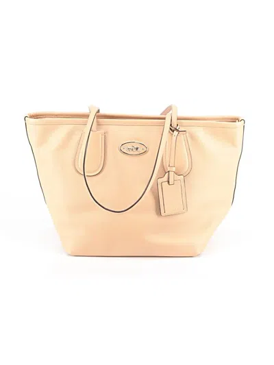 Pre-owned Coach Leather Satchel In Tan