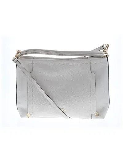 Pre-owned Coach Leather Satchel In White