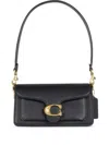 Coach Leather Shoulder Bag In Black