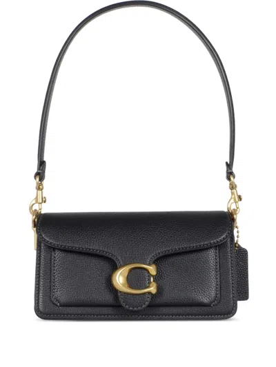 Coach Leather Shoulder Bag In Black