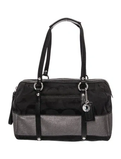 Pre-owned Coach Leather Shoulder Bag In Black