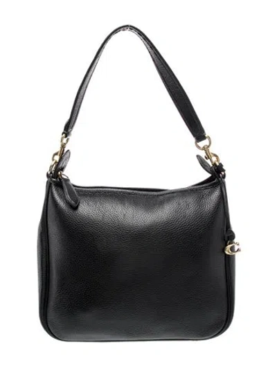 Pre-owned Coach Leather Shoulder Bag In Black