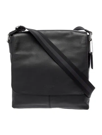 Pre-owned Coach Leather Shoulder Bag In Black