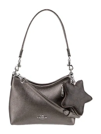 Pre-owned Coach Leather Shoulder Bag In Black