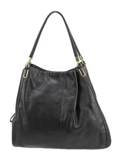 Pre-owned Coach Leather Shoulder Bag In Black