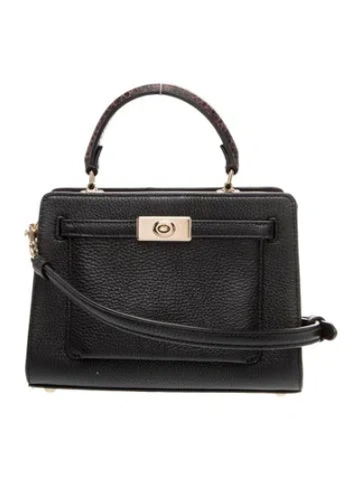 Pre-owned Coach Leather Shoulder Bag In Black