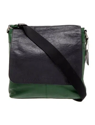 Pre-owned Coach Leather Shoulder Bag In Black