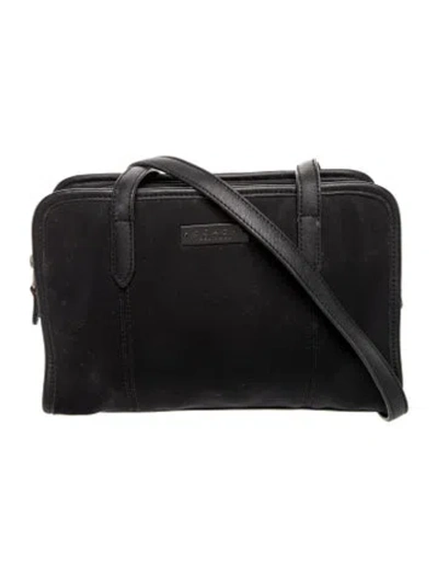 Pre-owned Coach Leather Shoulder Bag In Black