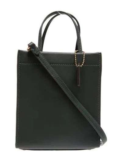 Pre-owned Coach Leather Shoulder Bag In Black