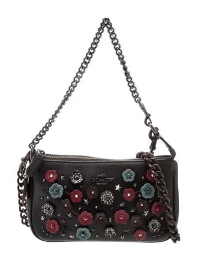 Pre-owned Coach Leather Shoulder Bag In Black