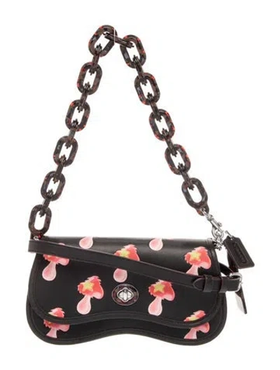 Pre-owned Coach Leather Shoulder Bag In Black