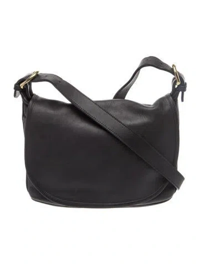 Pre-owned Coach Leather Shoulder Bag In Black