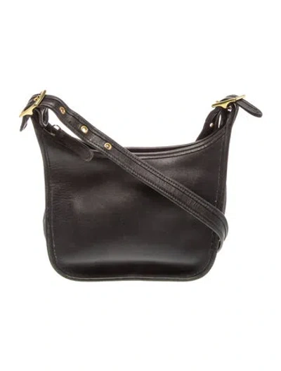 Pre-owned Coach Leather Shoulder Bag In Black
