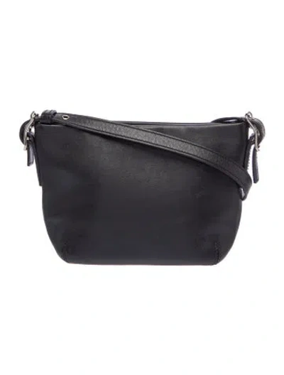 Pre-owned Coach Leather Shoulder Bag In Black