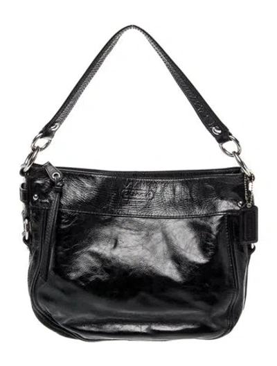 Pre-owned Coach Leather Shoulder Bag In Black