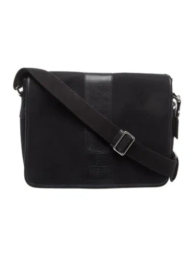 Pre-owned Coach Leather Shoulder Bag In Black