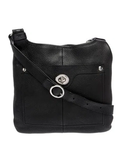 Pre-owned Coach Leather Shoulder Bag In Black