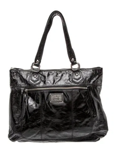Pre-owned Coach Leather Shoulder Bag In Black