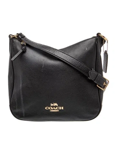 Pre-owned Coach Leather Shoulder Bag In Black
