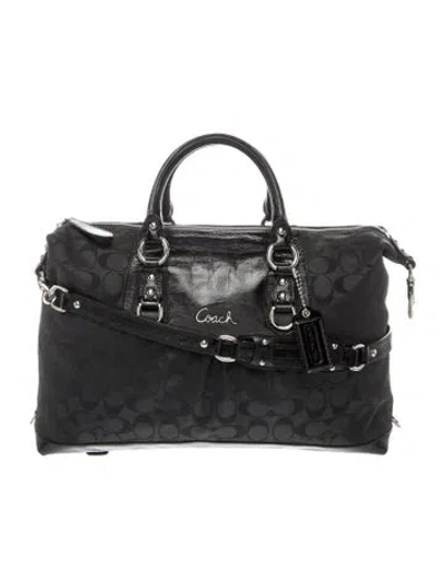 Pre-owned Coach Leather Shoulder Bag In Black