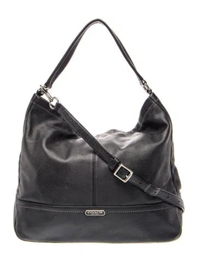 Pre-owned Coach Leather Shoulder Bag In Black